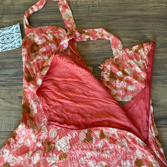NWT - Free People Peach Celia Mini Dress XS - Picture 9 of 13